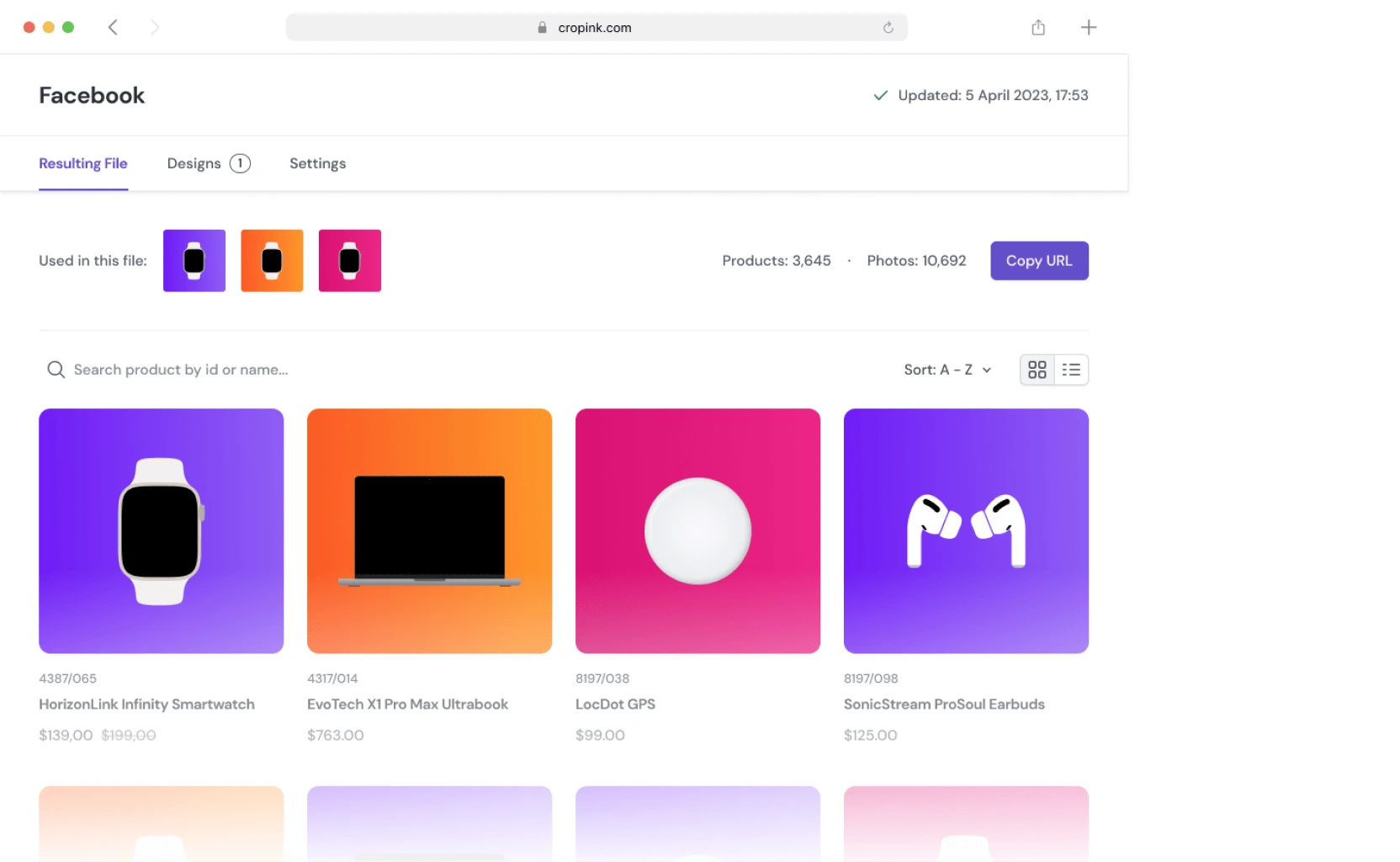 Product Feed Management Tool